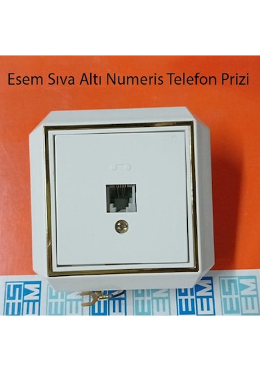 Esem Sıva Altı Numeris Telefon Prizi