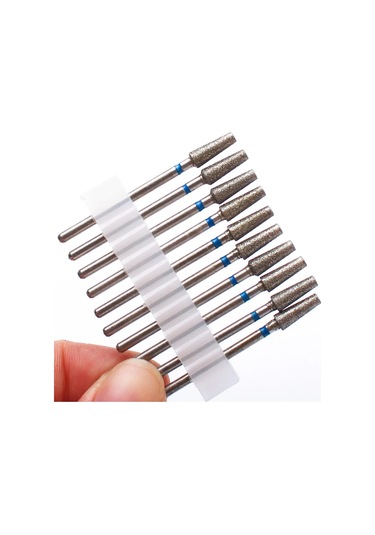 10 Adet Elmas Freze Kesicisi Tırnak Matkap Ucu Elektrikli Manikür Makinesi Tırnak Eti Temiz Dosyaları Ekipman Aksesuarları Araçları Kremsi Beyaz