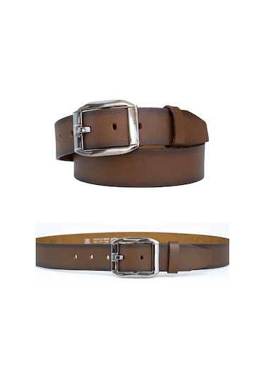 Özel Kutulu Premium Hakiki Deri Erkek Kot-kumaş Pantolon Kemer