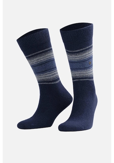 Aytuğ Lambswool Desenli Lacivert Erkek Çorap 25095 Lacivert