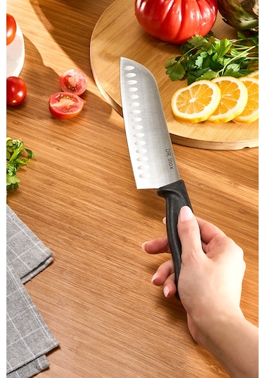 Dr. Inox Santoku Bıçağı 30 Cm Siyah Siyah