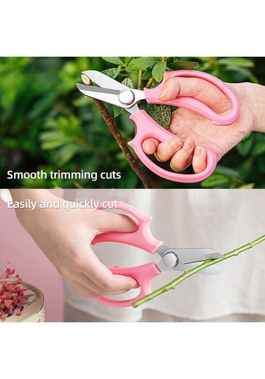 Yaozixa Mutfak Ve Bahçe İçin Çelik Kesici Seti - 5 Parça Mavi, Şekilli Yaprak Ve Çiçek Budama, Zeytin/ Biber Toplama, Ergonomik Kolu