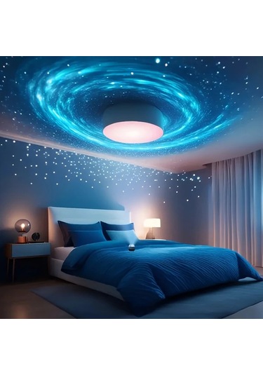 Honeybeeshop Uzaktan Kumandali Yildizli Gece İsigi Projektoru Siyah 7 Renk Ayarlanabilir Usb Guc Kaynagi Yatak Odasi Ve Oturma Odasi Dekorasyonu İcin Gokyuzu Temali Aydinlatma 1 Bilgisayar Siyah