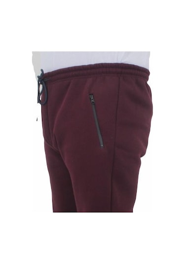 Starbattal Büyük Beden Fermuarlı Eşofman Altı 3Ip 11517 Murdum-Mürdüm