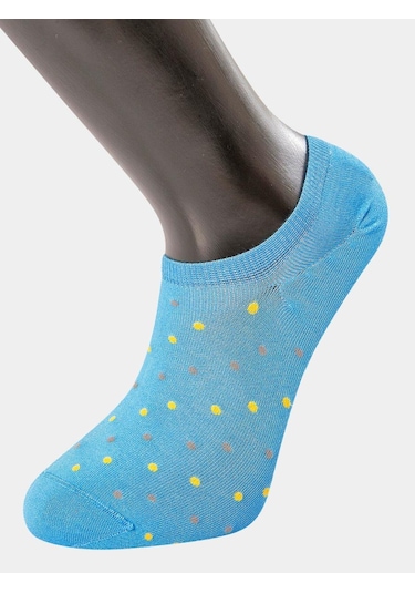 Türen Erkek Puanlı Sneakers Çorap 6'lı Paket Mavi