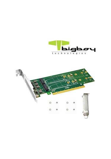 Bigboy BTC-M2G4X4 PCIe 4.0 x4 PCIe 4.0 x16 4xM.2 4xNVMe Çevirici