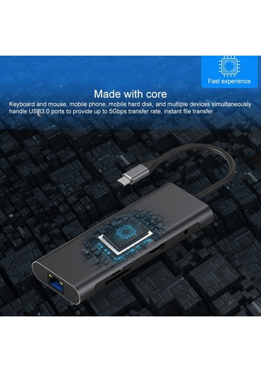 Sones Blueendless 9'u 1 Arada Çok İşlevli Type-c / Usb-c Hub Genişletme Yuvası