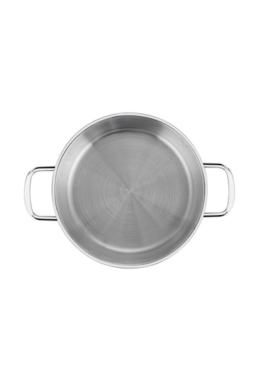 Nehir Silver Çelik 3 Parça İtalyan Omlet Sahan Seti 16-18-20 Cm Gri