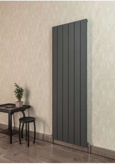 Warma Drama Dikey Alüminyum Radyatör 565x1800 Pütürlü Antrasit 7946