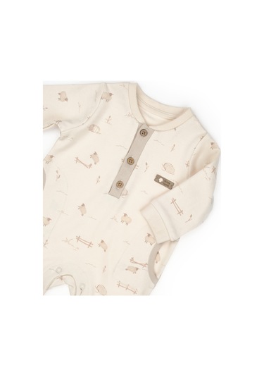 Bebek Tulum Şapka %100 Organik Pamuk , Bebek - Yenidoğan- Csy8182 Ekru