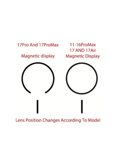 Chenkestoreone Transparan Manyetik Kablossuz Şarj Askılı Kolye İphone 17promax 17pro 17air 17 16 15 14 13 12 11 Kayıp Önleyici Kılıf