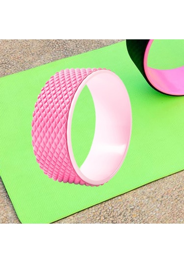 Suntek Yoga Roller Antislip Pilates Circle Yardımcı Pembe