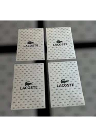 Beyaz Lacos Oto Yıkanabilir Kağıt Paspas 50'li Paket