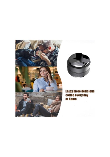 Tenfowee 53mm Çift Başlı Espresso Dağıtıcı Ve Tamper, Derinliği Ayarlanabilir Paslanmaz Çelik Kahve Basma Aleti Siyah