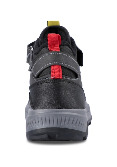 Slazenger KENZIE Çocuk Cırt Cırtlı Siyah / Kırmızı Bot