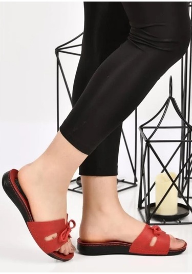 Aryan 11-367 Kadın Ortapedic Terlik Kırmızı