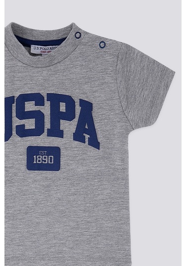 U.S. Polo Assn. Gri Erkek Bebek Takım Gri