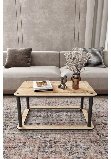 Hole Dikdörtgen Orta Sehpa Meşe Meşe