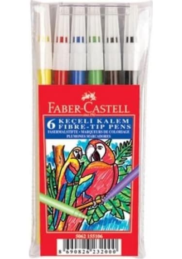 Faber-Castell Yıkanabilir Keçeli Boya Kalemi 6'lı