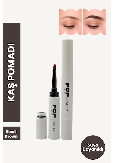 Pop Beauty Kaş Pomadı, Tattoo, Kaş Kalemi, Farı Kaspomadı4 Black Brown