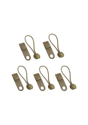 Pazly 10 Adet Heavy Duty Tarp Klipsi, Çadır Kelepçe, Bungee Kordon, Kamp & Araç Kapatma, Kahverengi Kahverengi