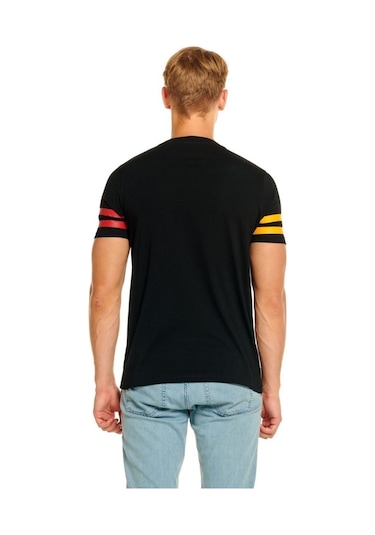 Galatasaray Logo Baskı Siyah T-shirt Kişiye Özel Kutulu 001