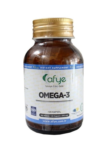 Afye Omega-3 Balık Jelatin 120 Kapsül Bitkisel 595 Mg Kapsül