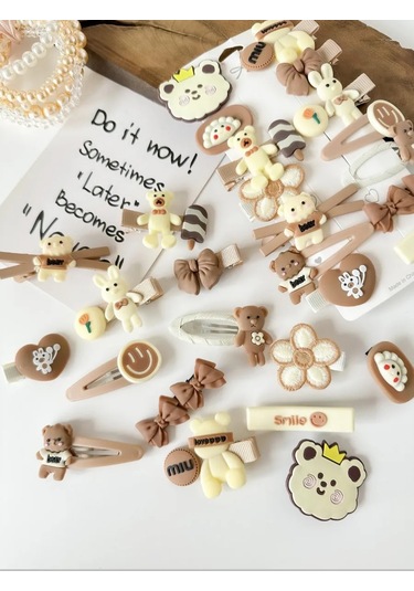 Nosko Çocuklar İçin Saç Tokaları 331356832 Kırmızı - Turuncu