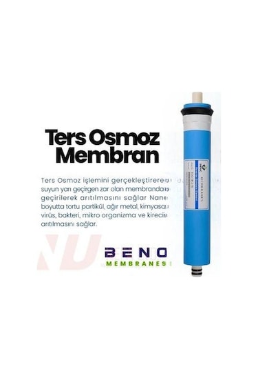 Benc Membran Su Arıtma Ana Filtresi 75 Gpd