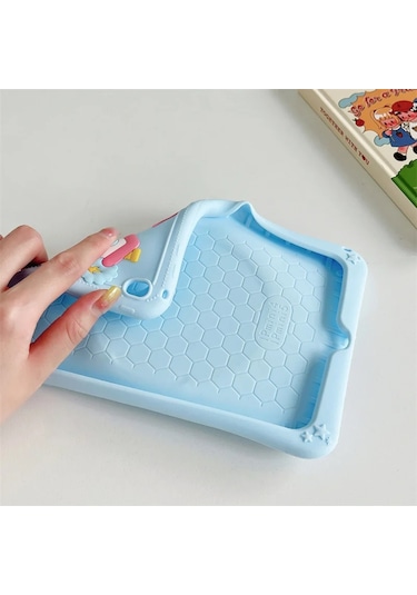 Samsung Galaxy Uyumlu Tab A8 10.5 Sm-x200 2021 Kılıf Cute Dolls Standlı Eğlenceli 3d Karekterli Çocuk Kılıfı Kılıf