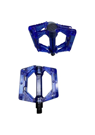 Bike Sky Evo Şeffaf Renkli Platform Geniş Pedal Platform Bisiklet Pedalı Reflektörlü