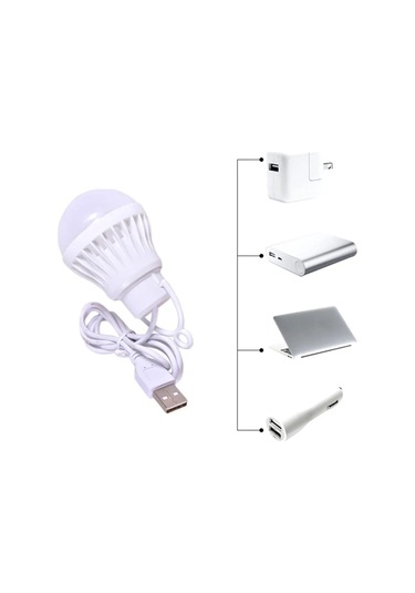 Mufunye Usb İle Çalışan Akıllı Led Feneri - 7w 280 Lumens, Parlak Soğuk Beyaz Işık, Dimmable, Taşınabilir Kamp Ve İç Mekan Işığı