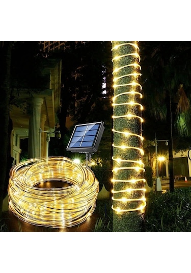 10m 100 Led Solar Led Işık Gün Işığı Renkli