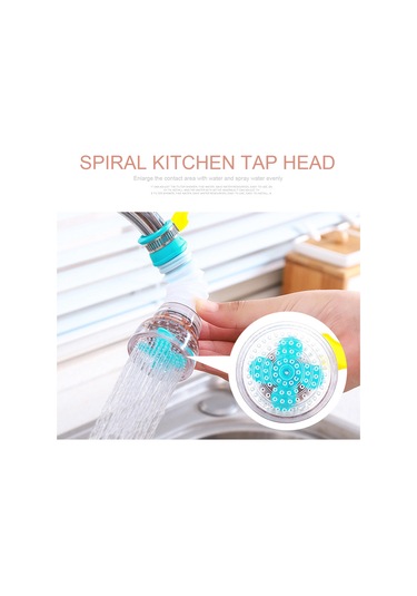 Skycity Mutfak Evcil Klor Filtreleyen 360 Döner Uzatılabilir Lavabo Musluk Su Spreyi, Su Tasarruflu, Yagmur Taşı Filtresi, Sprey Önleyici Yeşil