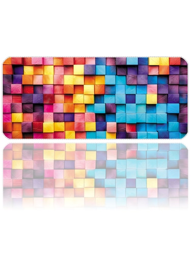 İlyuka Mousepad 70x30cm Büyük Boy Xl Mp397030 Colorful Wooden Box