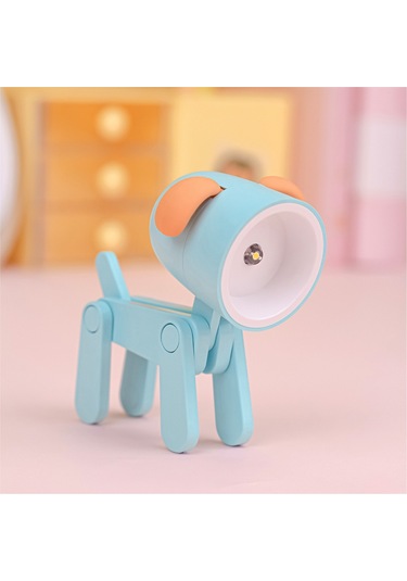 Yystore Gece Lambası Mini Masa Lambası Ktx-773628 Karikatür Evcil Hayvan Şekli Mavi