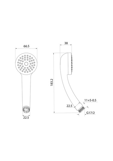 Milardo Duş Başlığı, Krom 363494380 Krom