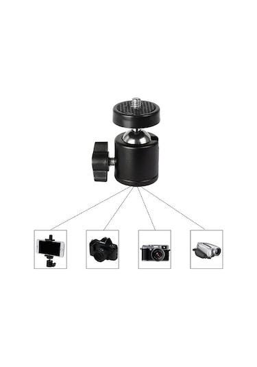 Tripod Slr Projeksiyon Kamera Ve Ring Light Için 360 Derece Döneb