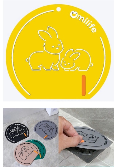 Sarı Renk Kötü Koku Önleyici Silikon Mat Banyo Mutfak Lavabo Balkon Gider Tıpa Tıkacı Kapağı