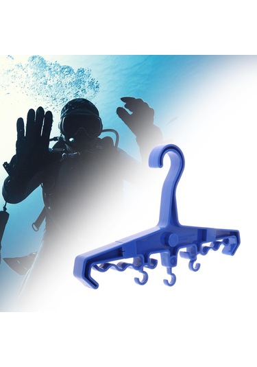 Suntek Wetsuit Askısı Bcd Bc Şnorkel Için Askı Tüplü Mavi Mavi