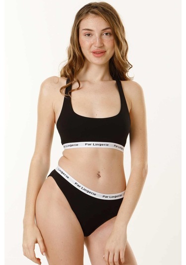 Sporcu Büstiyer Takım Siyah