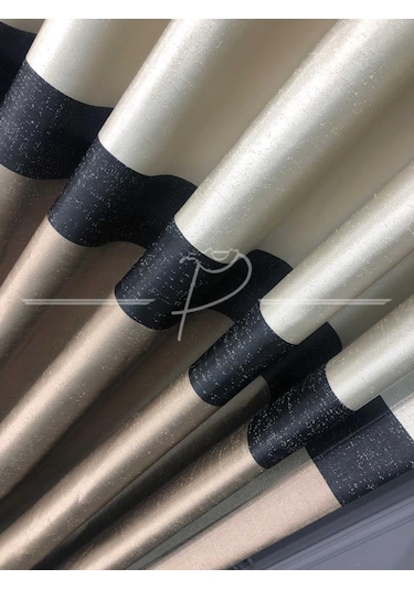 Fon Perde Bantlı Panel 4 Renk Satenimsi Görüntü