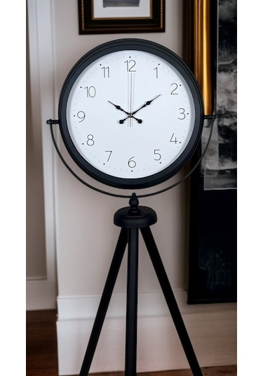 Pure Black Tripod Ayaklı Saat Siyah