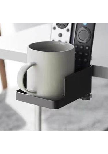 Trendooze Masa Kupası Tutucu Siyah - Uzay Tasarrufu Ofis Aksesuari Siyah