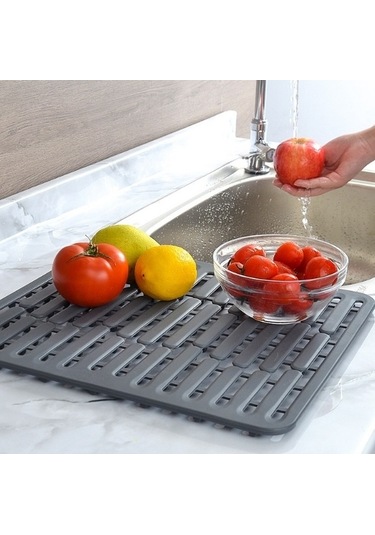 Wondernest Yalıtım Silikon Paspası, Paspası, Oyuklu Lichen Isı Gri Boşaltma Bb Gri