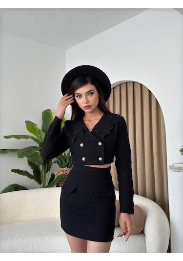 Stanis Chanel Takım Siyah