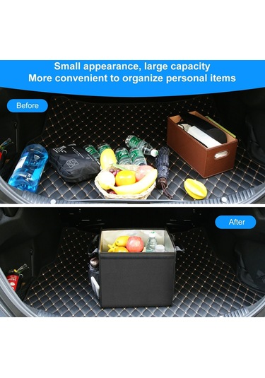 Cbtx Funadd Fa0501 Katlanabilir Araba Bagaj Saklama Kutusu Sızdırmaz Gıda Yalıtımlı Çanta Siyah