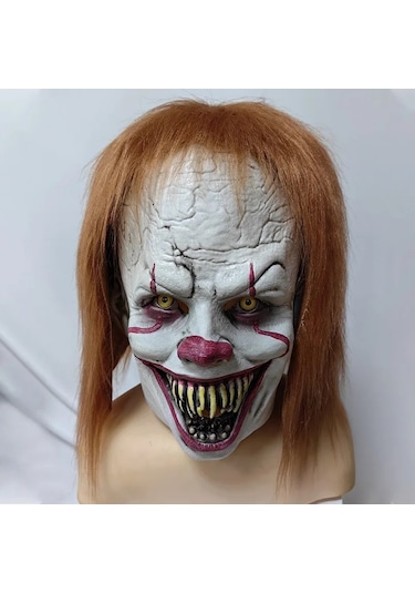 Jl Cadılar Bayramı Korku Palyaço Pennywise Maske Kulaklık Avrupa