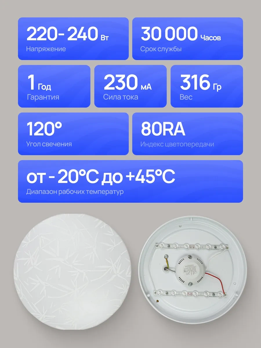 General Lighting Systems Yuvarlak Led Tavan Avizesi, 12w, Yüzey Montajlı 478987329 Beyaz