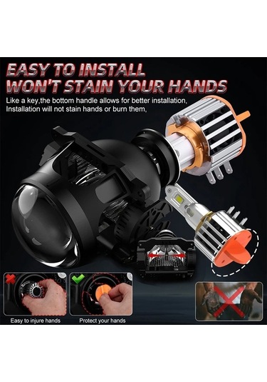 Flybuy H15 Led Araba Işıkları Canbus G2 H7 H1 H3 Araba İçin Led Lamba Kafa Lambası H7 12/ 12